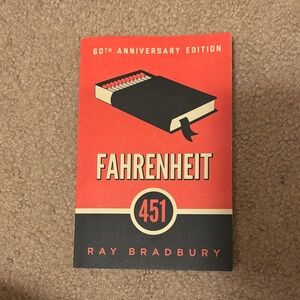 Fahrenheit 451 by Ray Bradbury - Red & Black Cover (60th Anniversary)